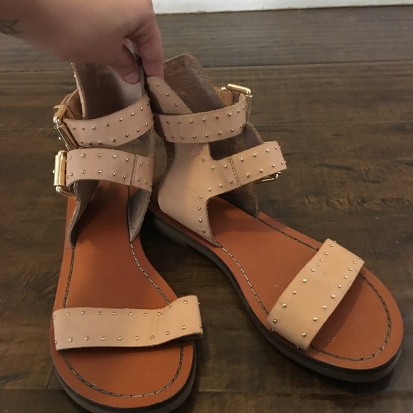 Top shop real leather studded sandals - Picture 3 of 3