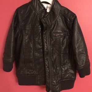 Toddler faux leather jacket