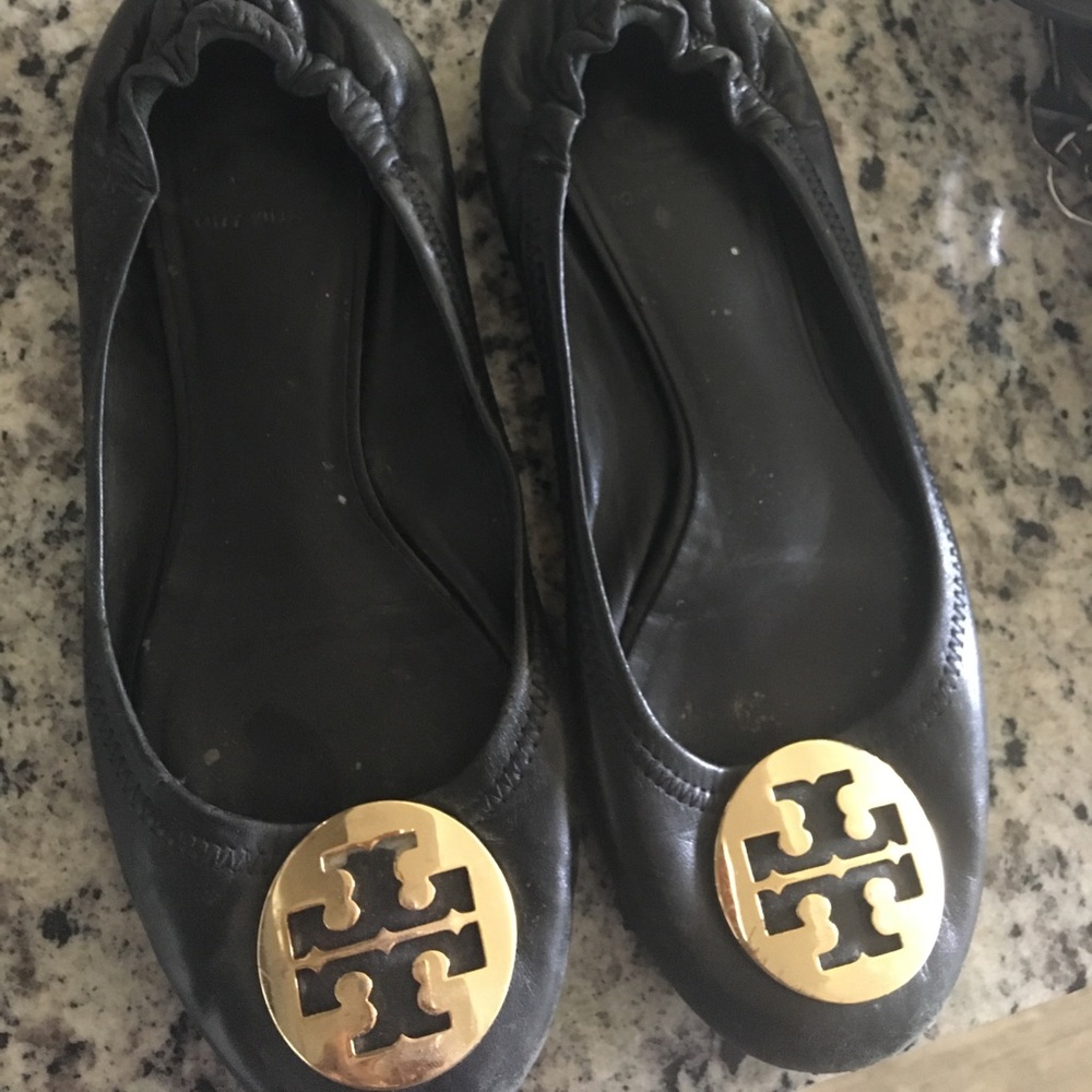 Designer leather ballet flats