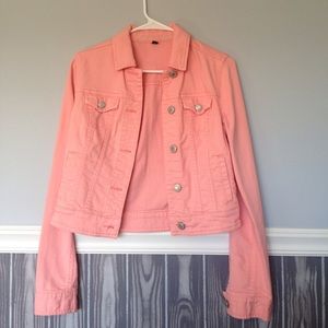 Salmon Colored American Eagle Jean Jacket