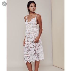 White lace “Gianna” dress only worn once