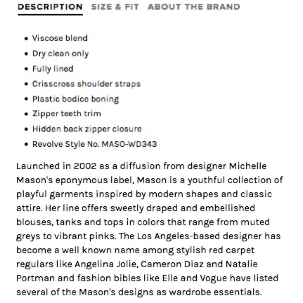 Michelle Mason Plunge Zipper Dress - Picture 3 of 8