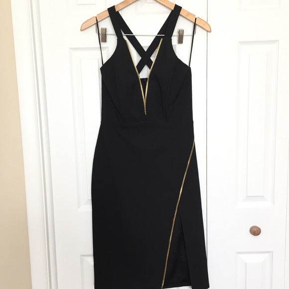 Michelle Mason Plunge Zipper Dress - Picture 4 of 8