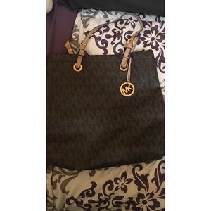 Michael Kors leather tote bag