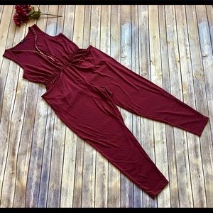 Burgundy Jumpsuit