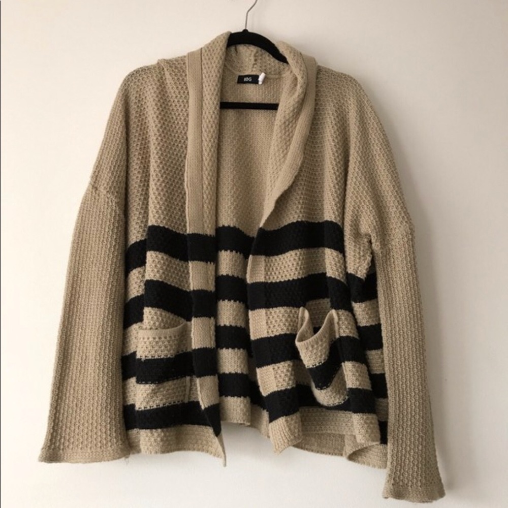 BDG Tan Stripped Sweater