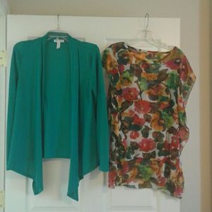 ..⤵Reduced Price!! Blouse & shawl jacket bundle