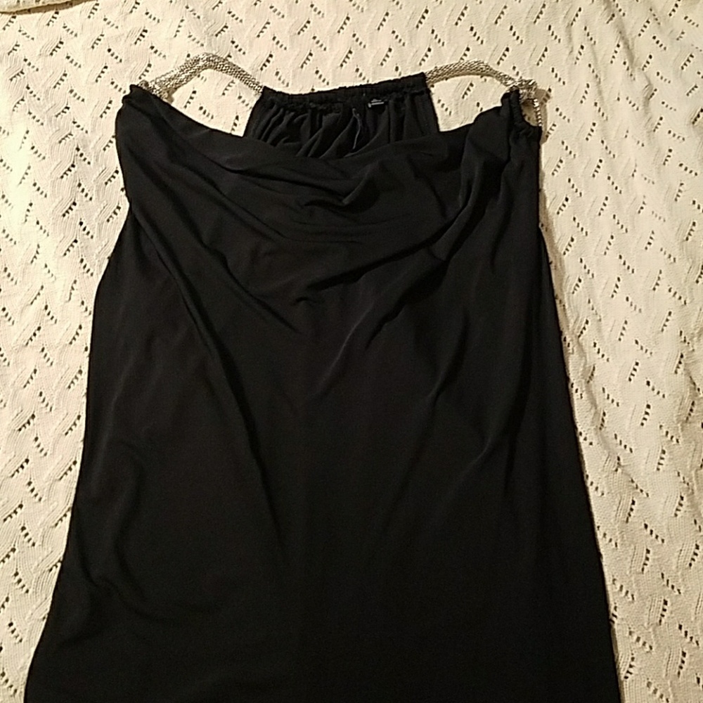 Black cowl neck camisole