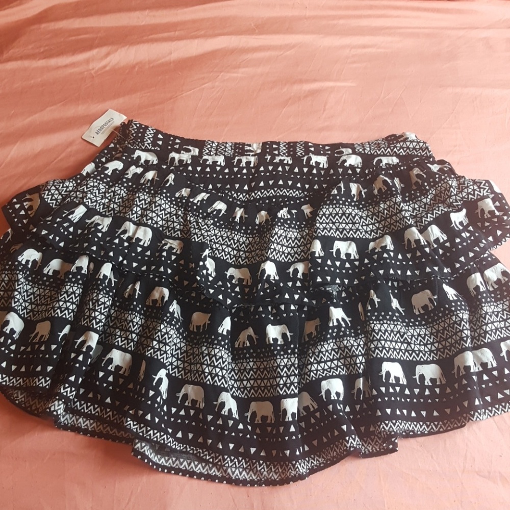 Tiered Mini Skirt
