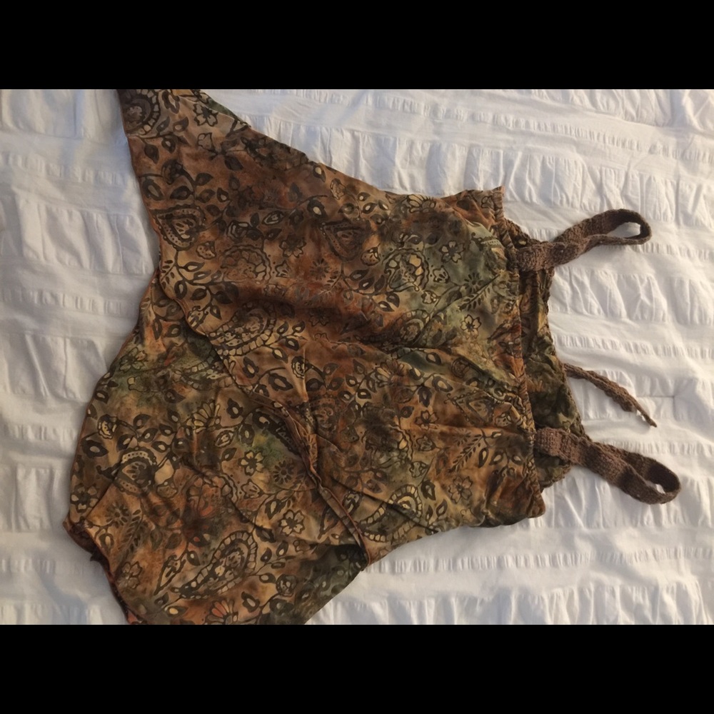 Tank top multicolor earthtones size large