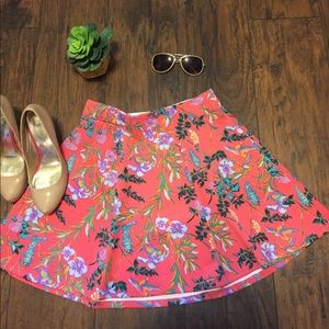 >>5 for $25>> Bright Pink Floral Skirt - #020