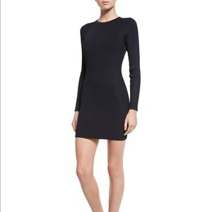 A.L.C Ribbed black mini dress
