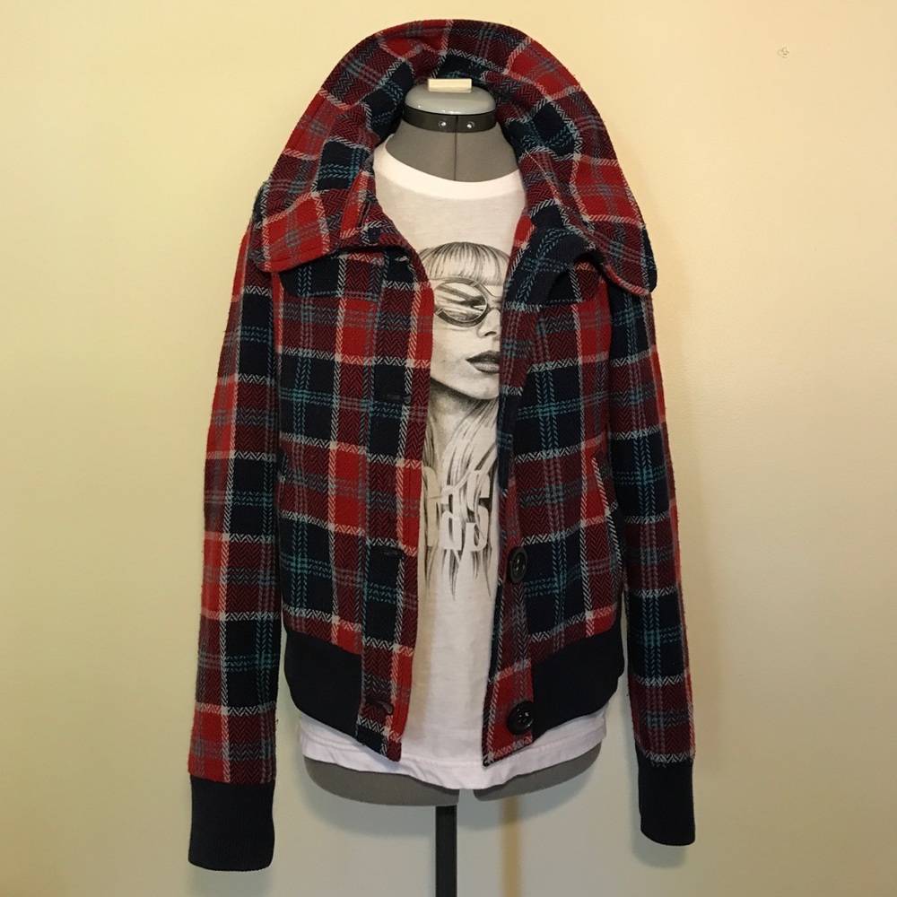 Rubbish brand plaid jacket or coat