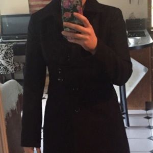 Black dress peacoat