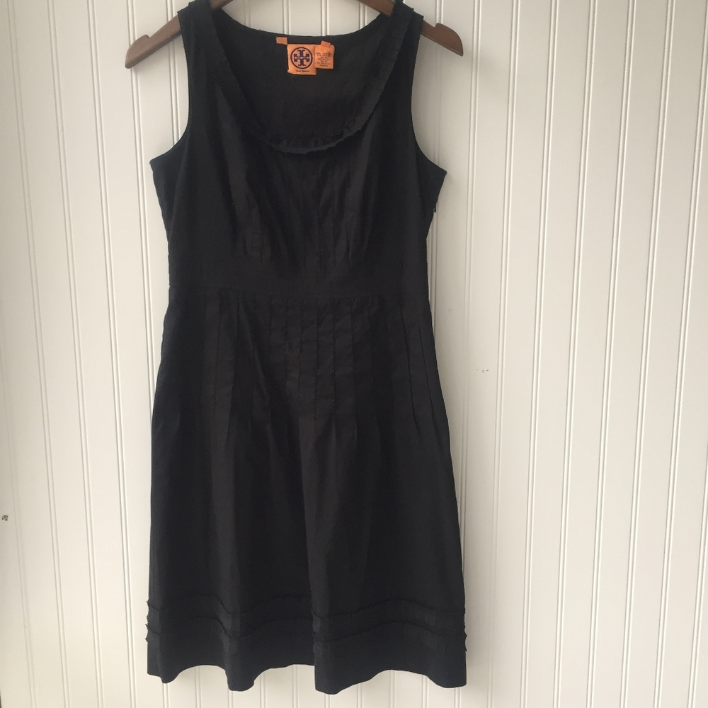 •Tory Burch• Black Pleated Dress