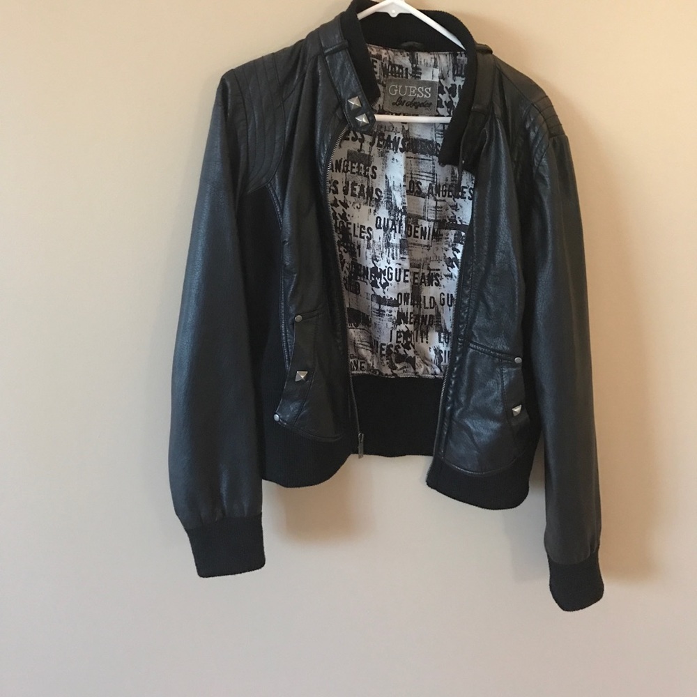 Guess leather jacket in great condition.