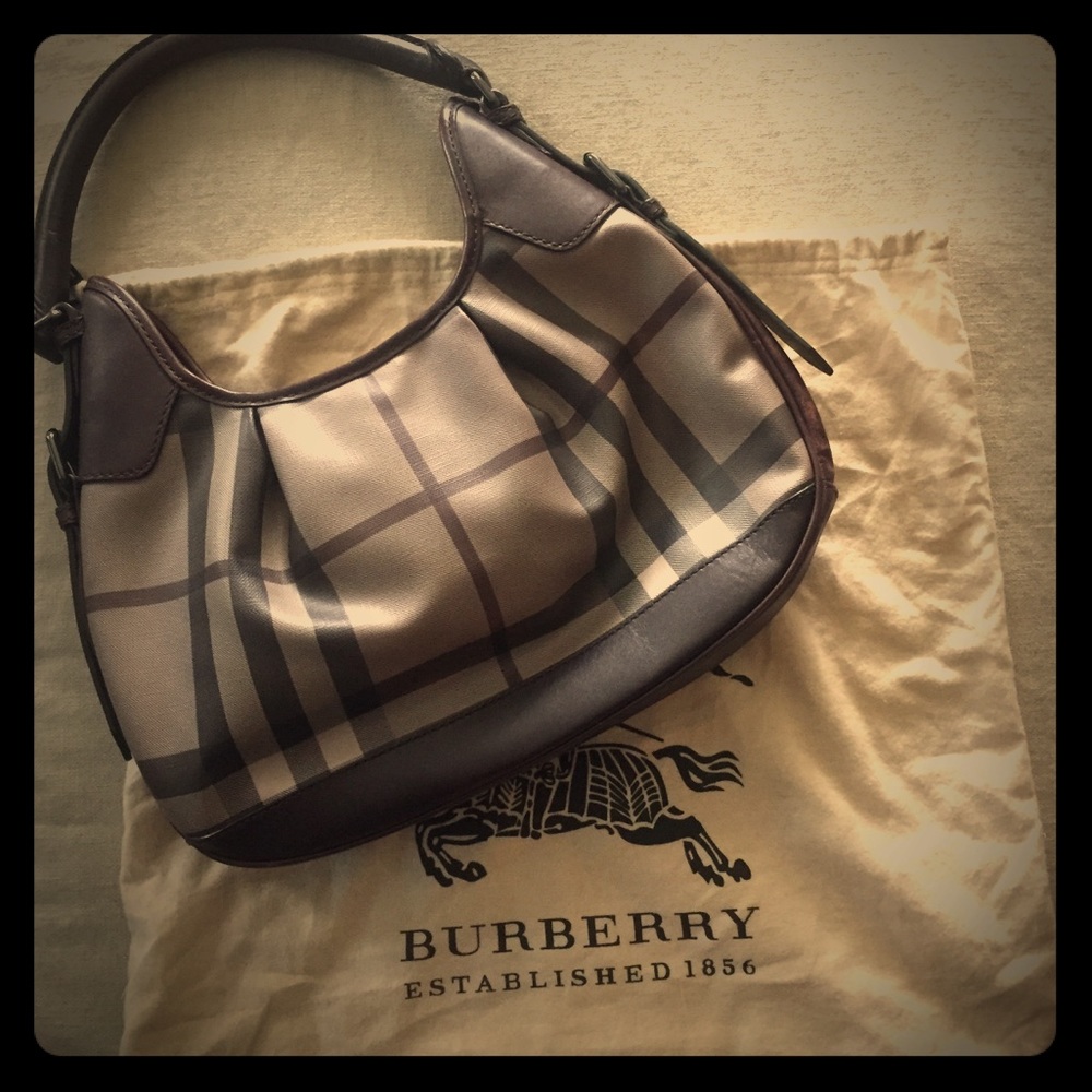Authentic Burberry hobo bag