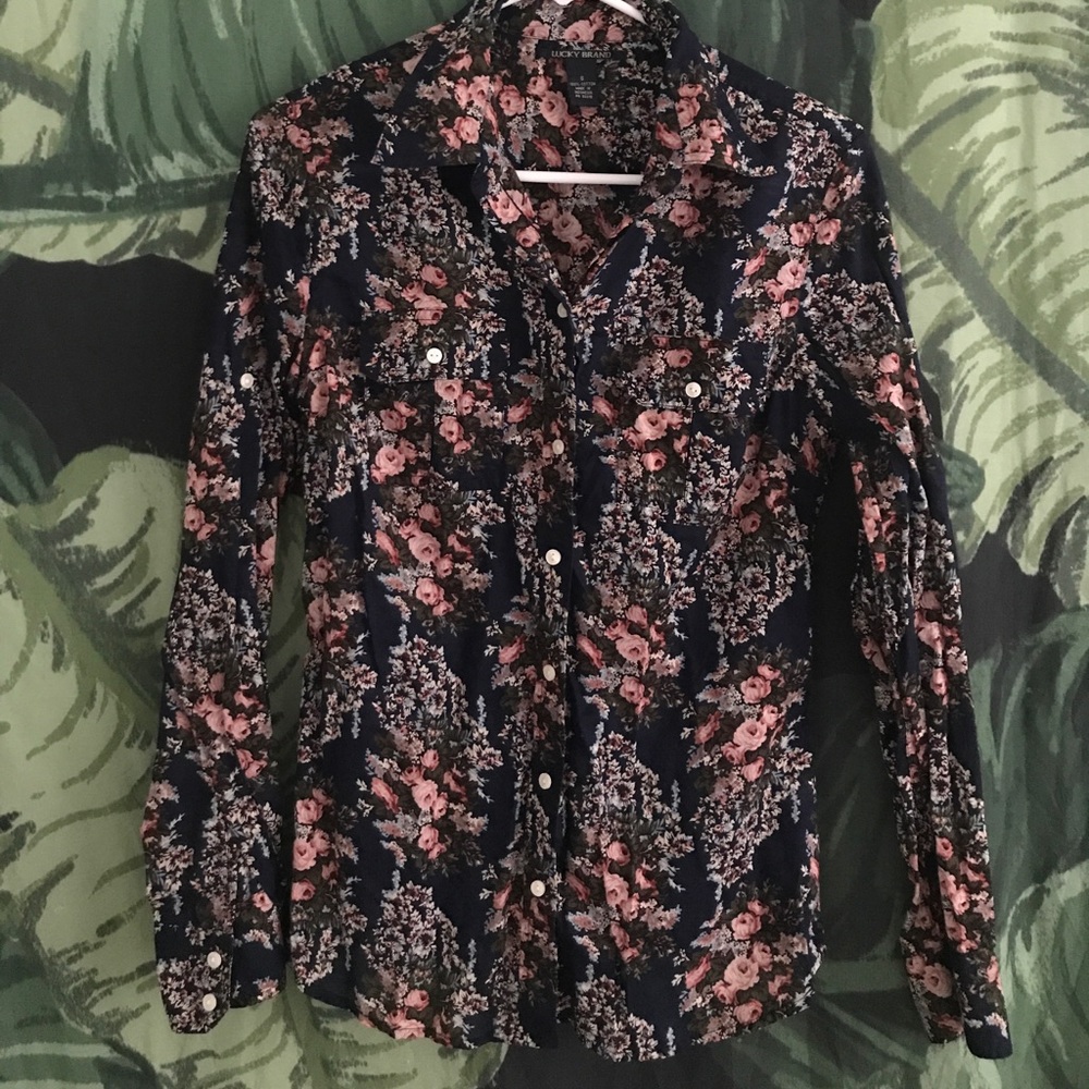 Lucky Brand Floral Button Down