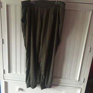 Silky Green Pants