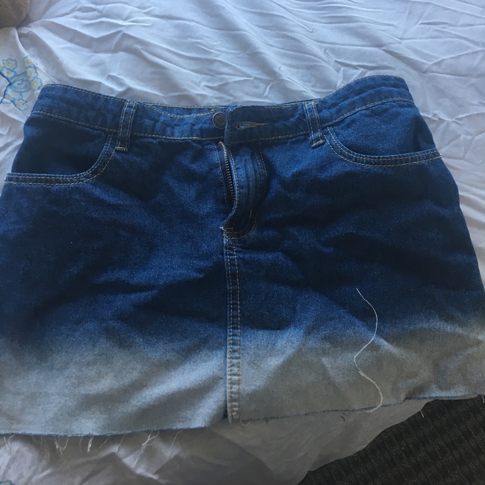 Mini jean skirt