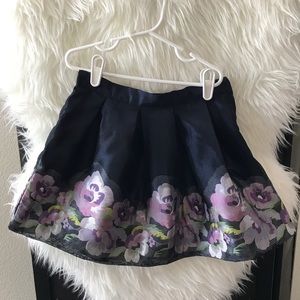 Janie and Jack navy and purple pleated skirt.