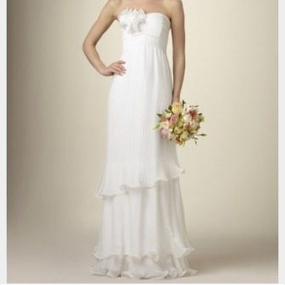 The Limited strapless fluted wedding dress
