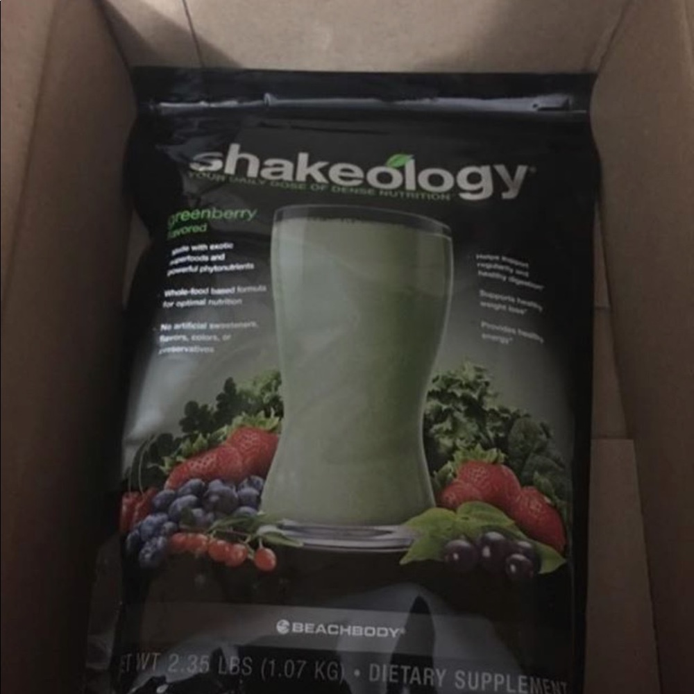 Unopened bag of Greenberry Shakeology.