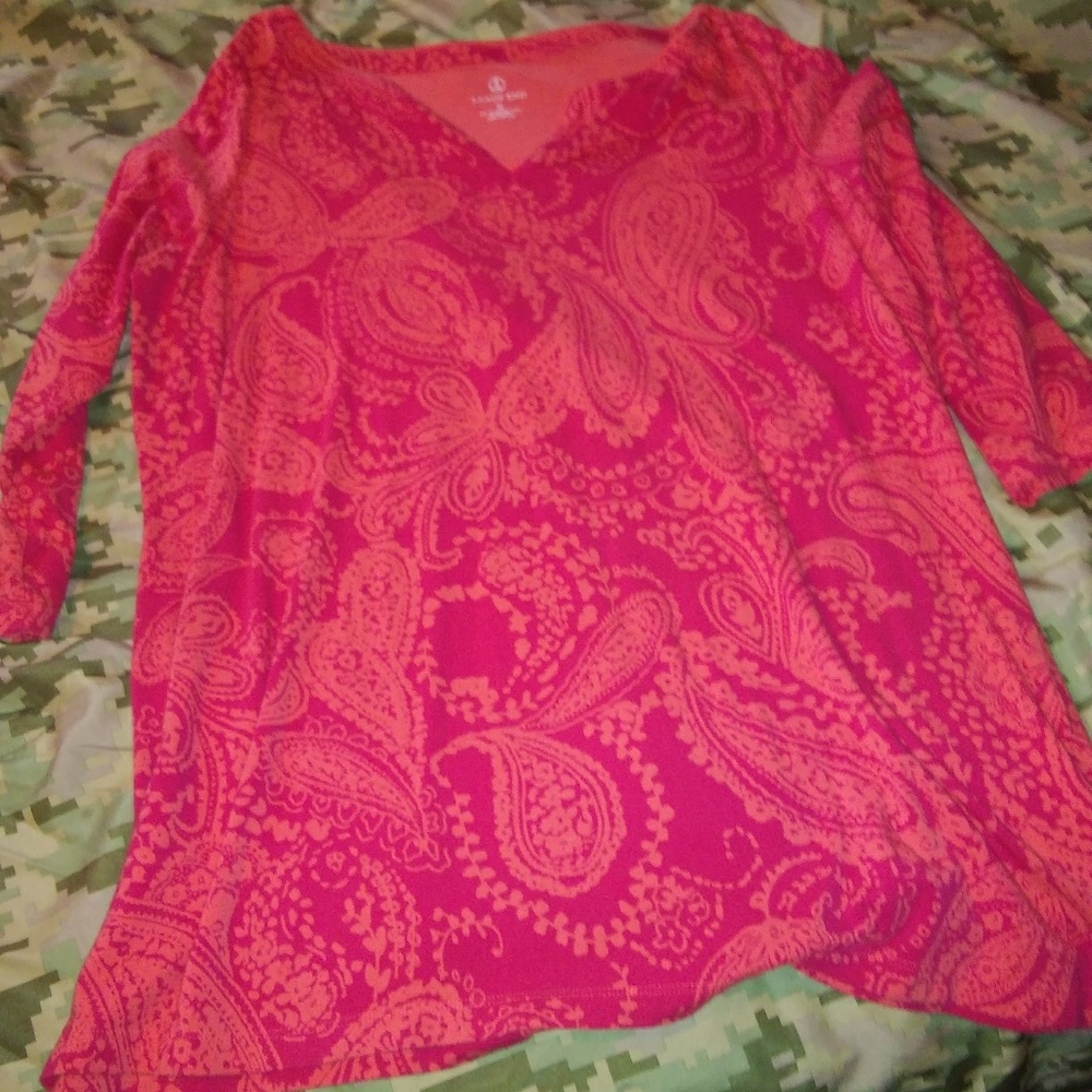Paisley 3/4 sleeve Shirt