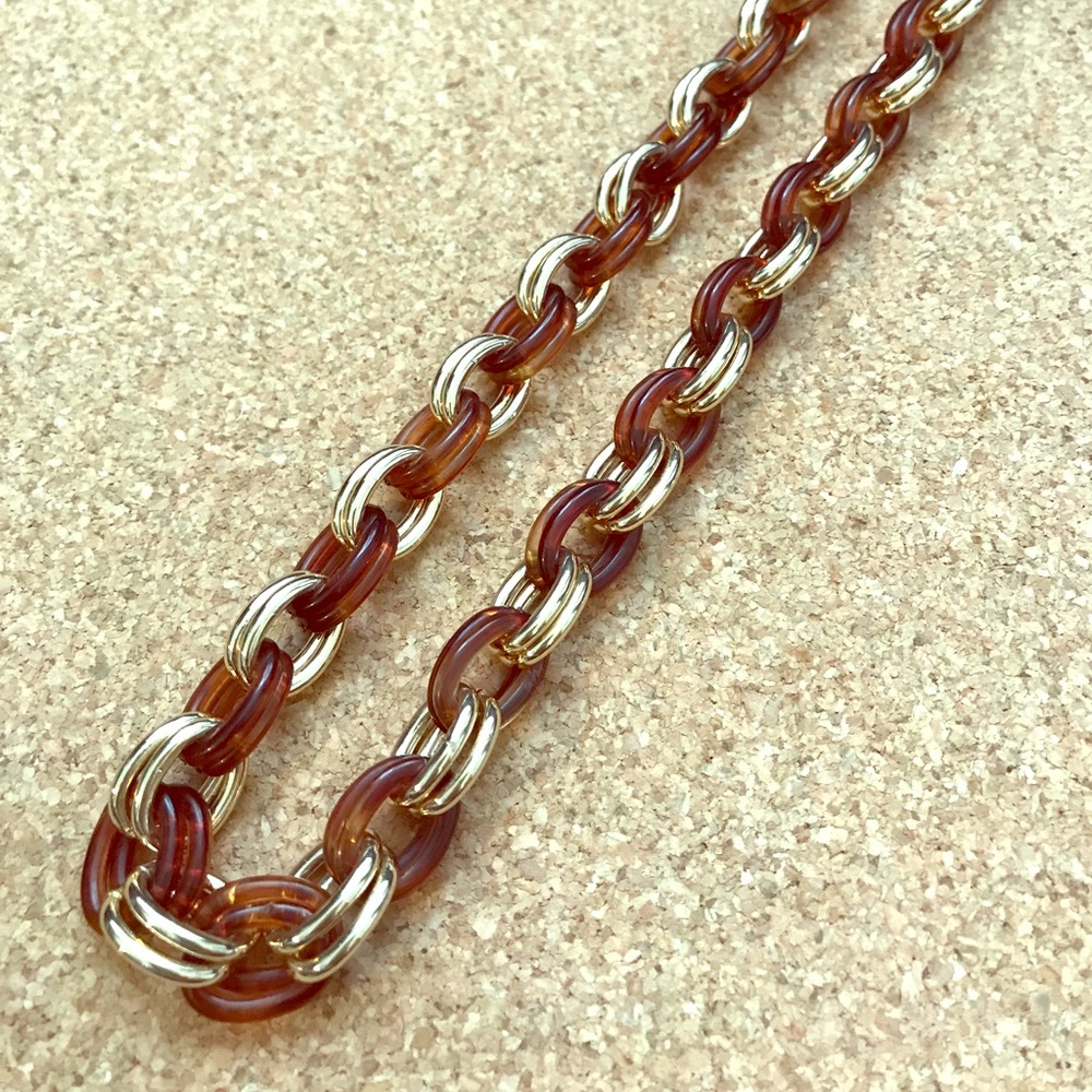 Interlocking chains.