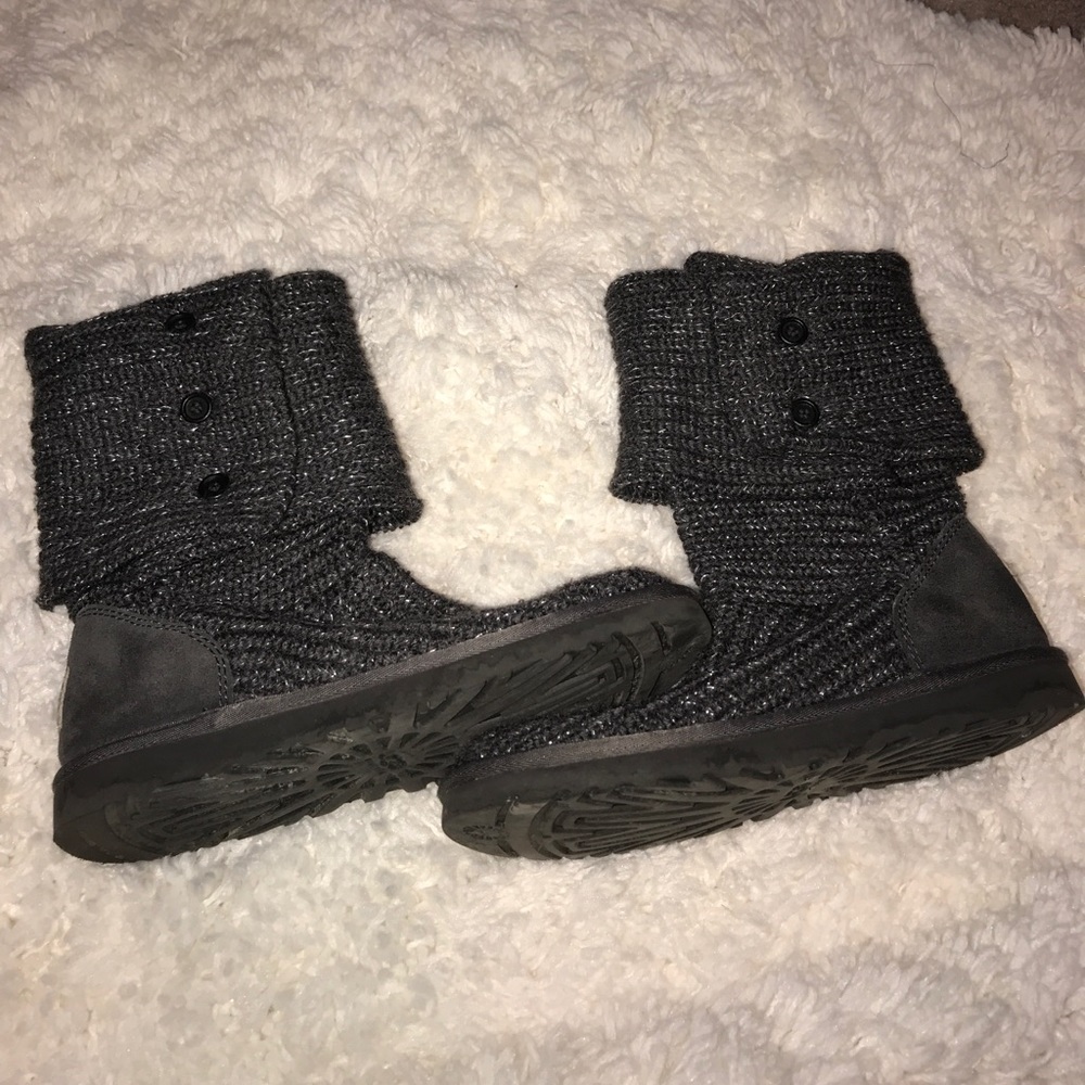 Grey Shiny Ugg Boots