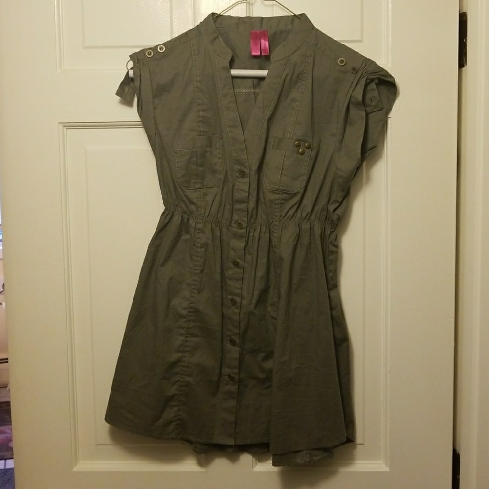 Army mini dress
