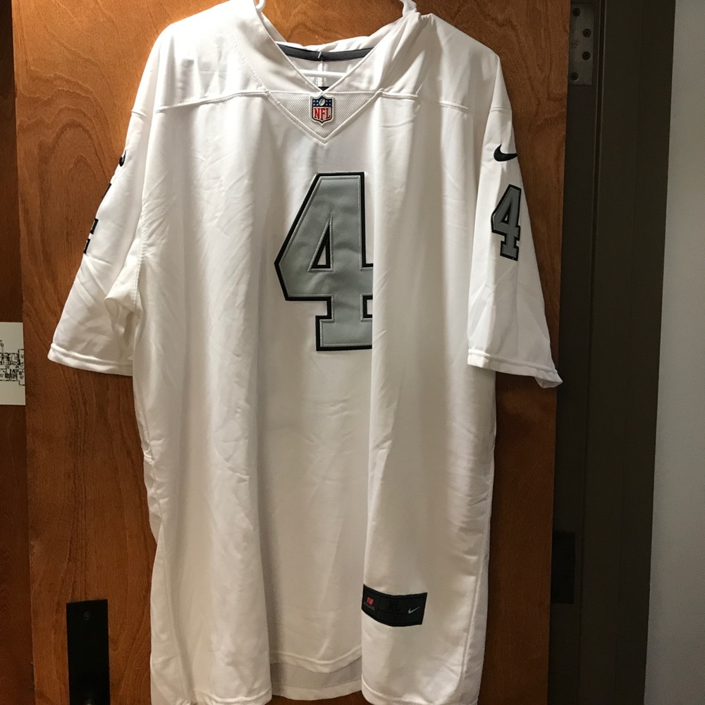 Derek Carr color rush stitched jersey