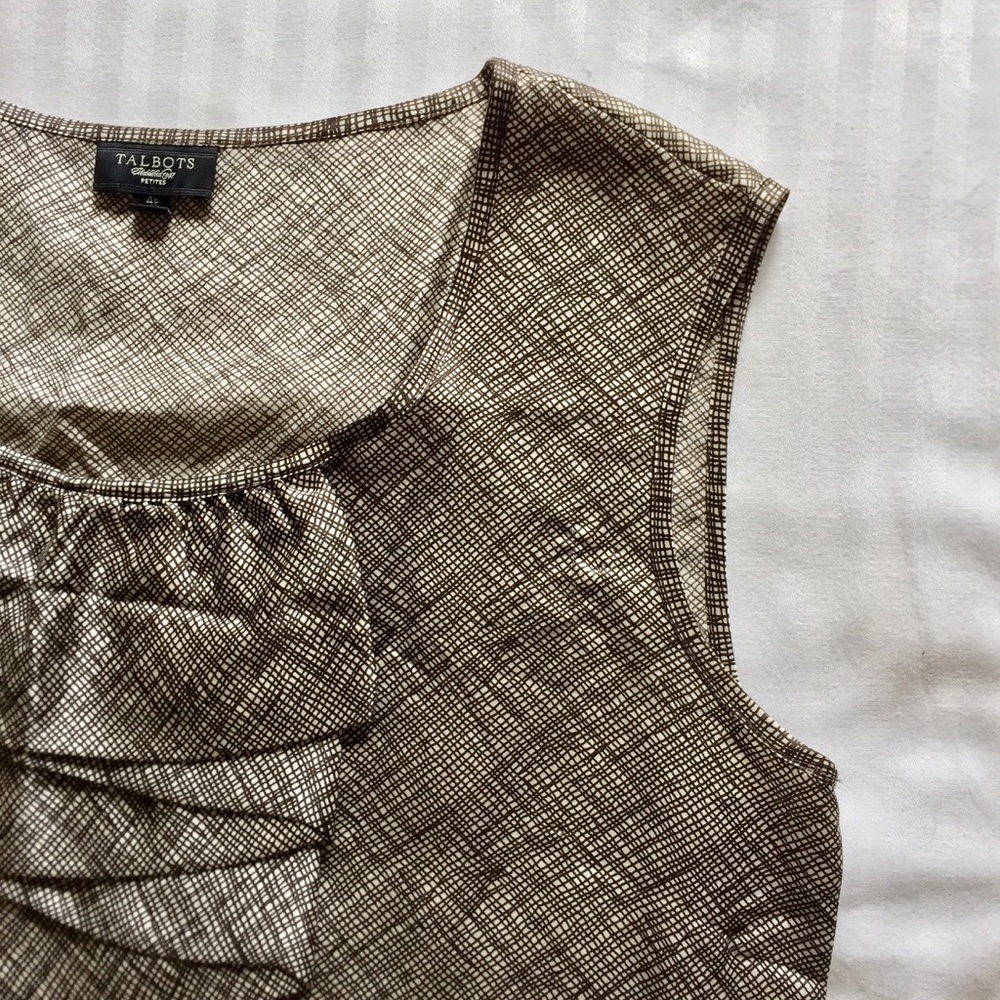 Talbots sleeveless blouse
