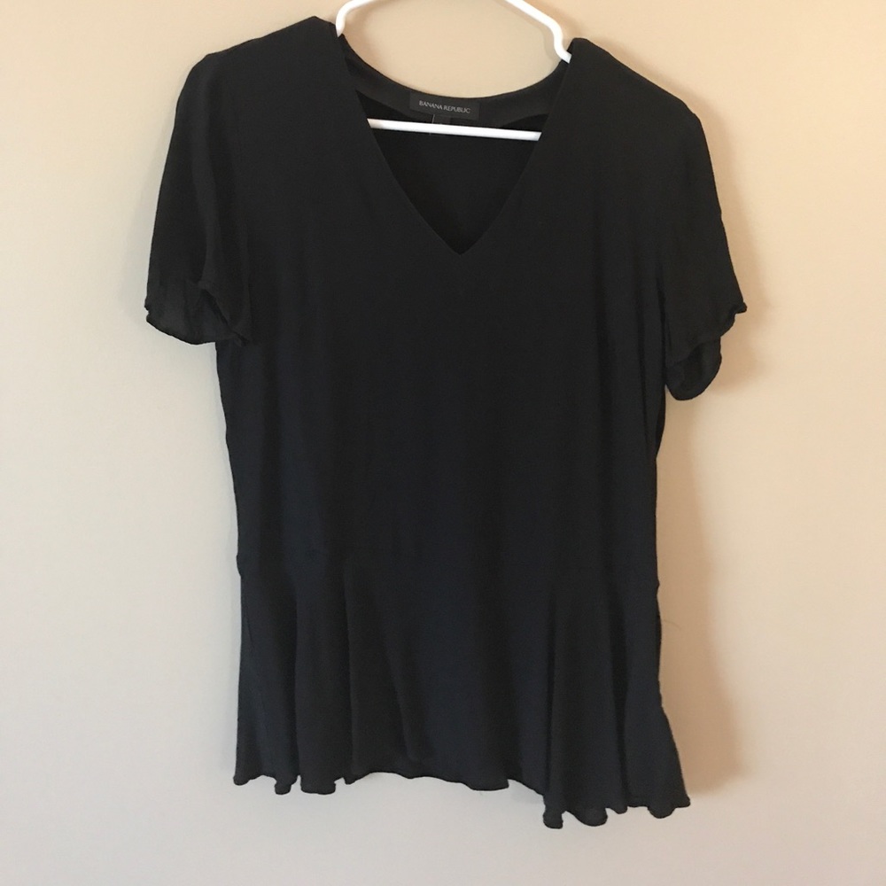 Banana Republic peplum v neck.