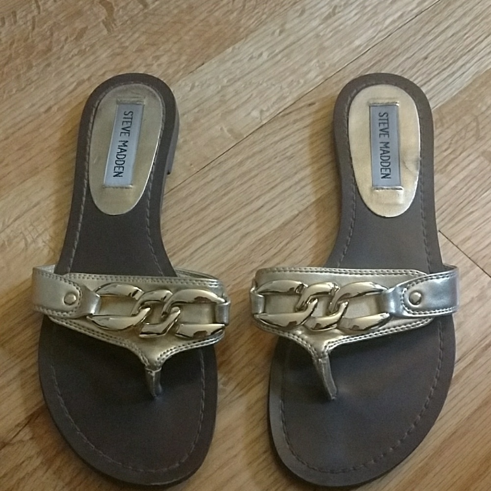 Gold sandals
