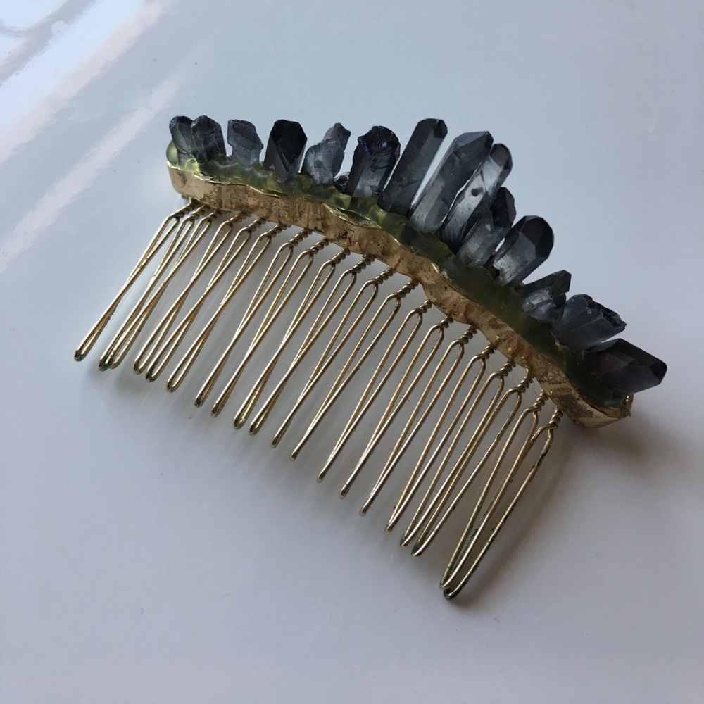 Agate Hair Comb