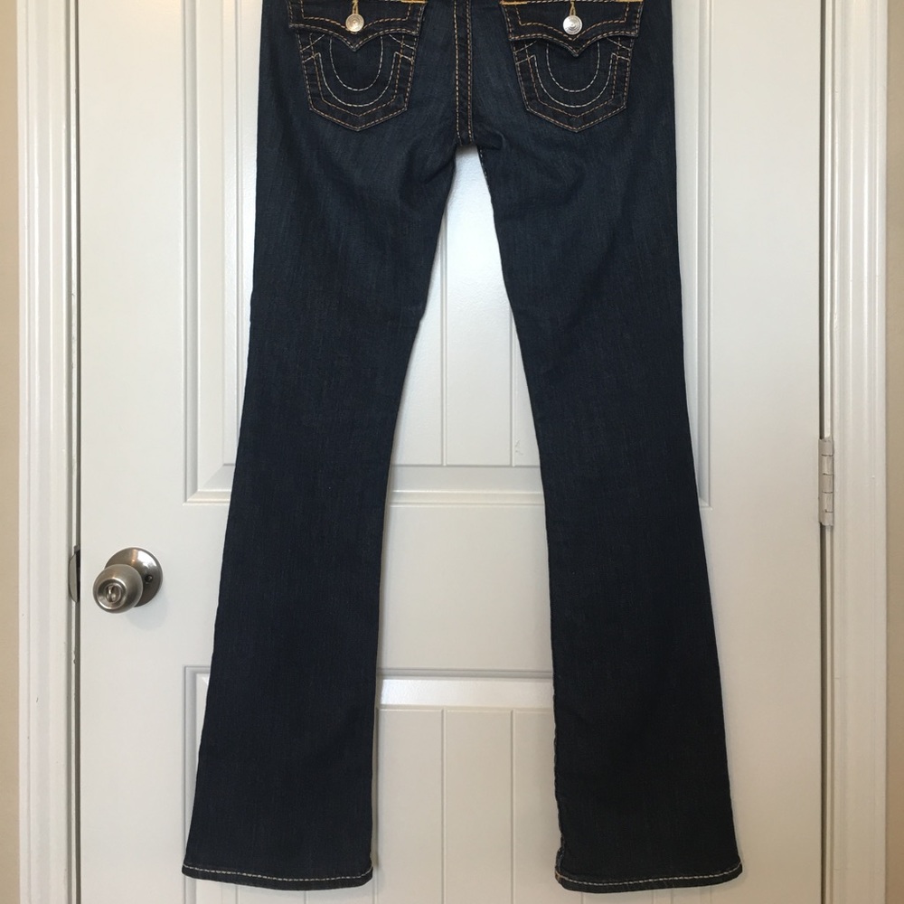True Religion Dark Wash Denim Boot Cut Jeans