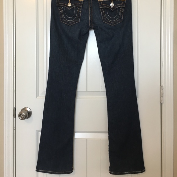 True Religion Dark Wash Denim Boot Cut Jeans - Picture 1 of 4