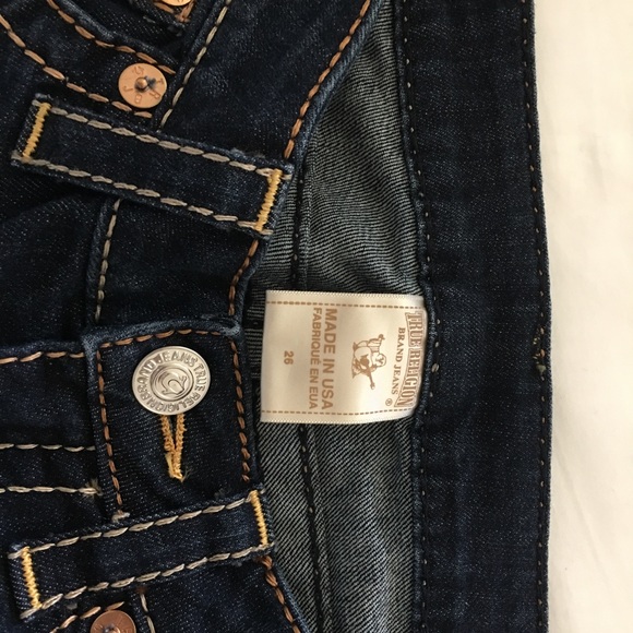 True Religion Dark Wash Denim Boot Cut Jeans - Picture 4 of 4