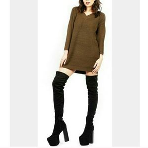 Jeffrey Campbell thigh high boots