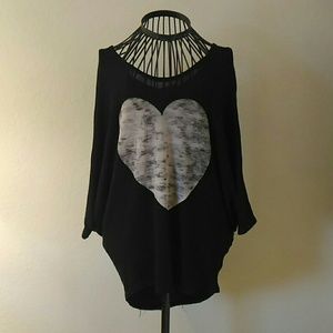 SALE Heart Off The Shoulder Top