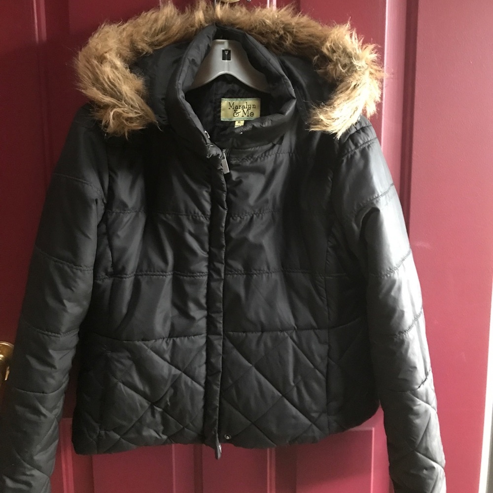 Girls XL black winter jacket