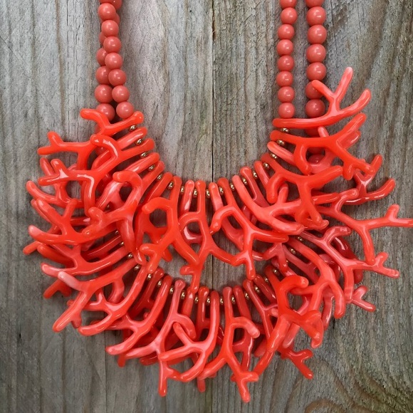 Coral Gold Bead Necklace Earring Set Sea Gypsy - Picture 2 of 4