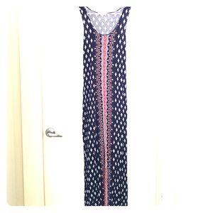 Tribal Print Fall Maxi Dress Size M