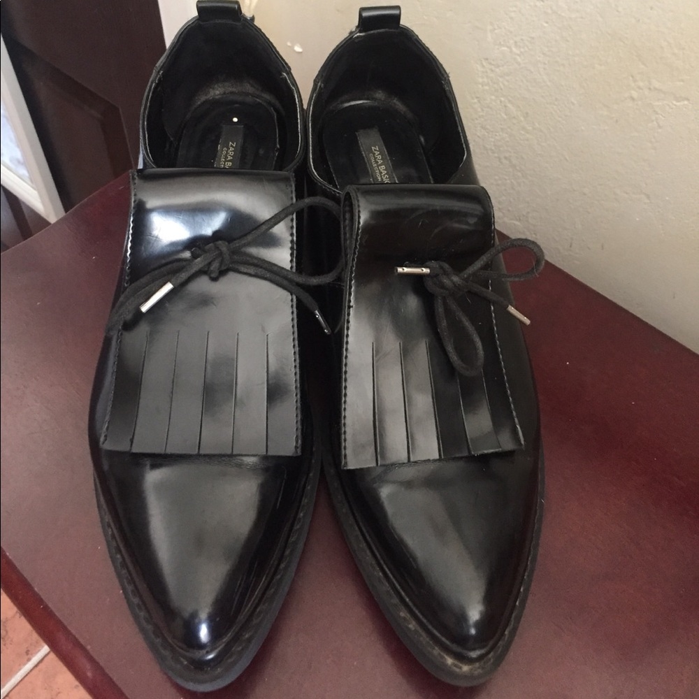Kiltie rubber Zara loafers