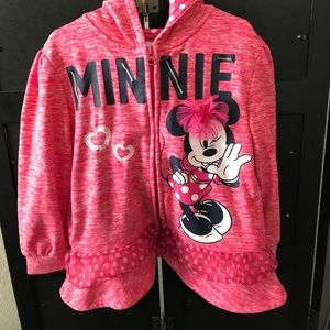 Minnie Mouse zip up hoodie