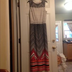 Multi Patterned Maxi Dress