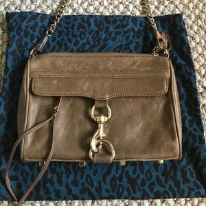 Tan Rebecca Minkoff mini Mac crossbody