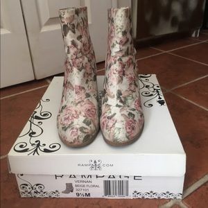 Cute floral booties