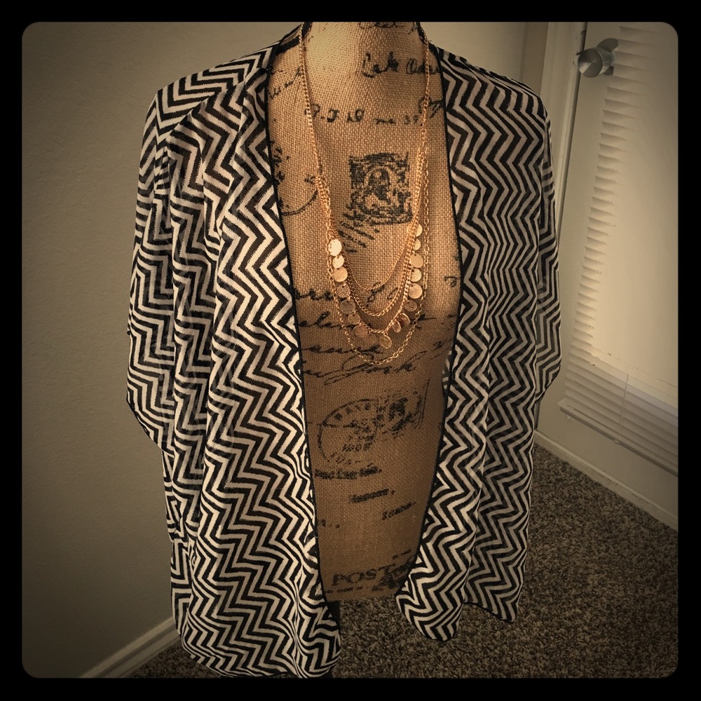 Black & White Kimono